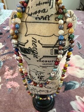 Multicolor Freshwater Pearl Necklace - Women Jewelry